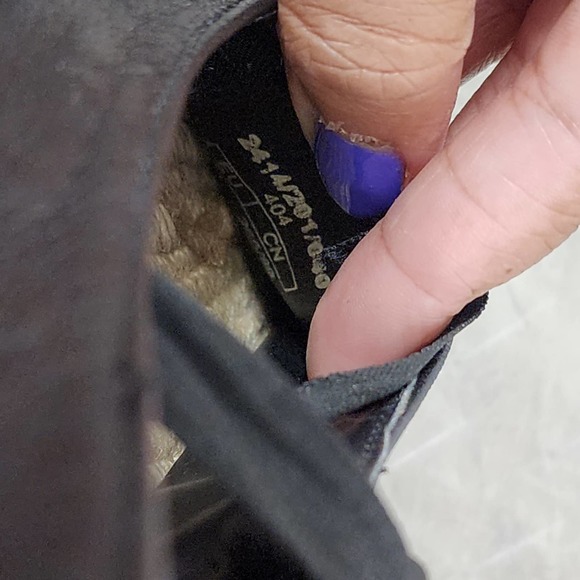 Zara Essential Jute Leather Lace-up Espadrilles Womens Size EUR 41 US 10.5 Black - Picture 9 of 11